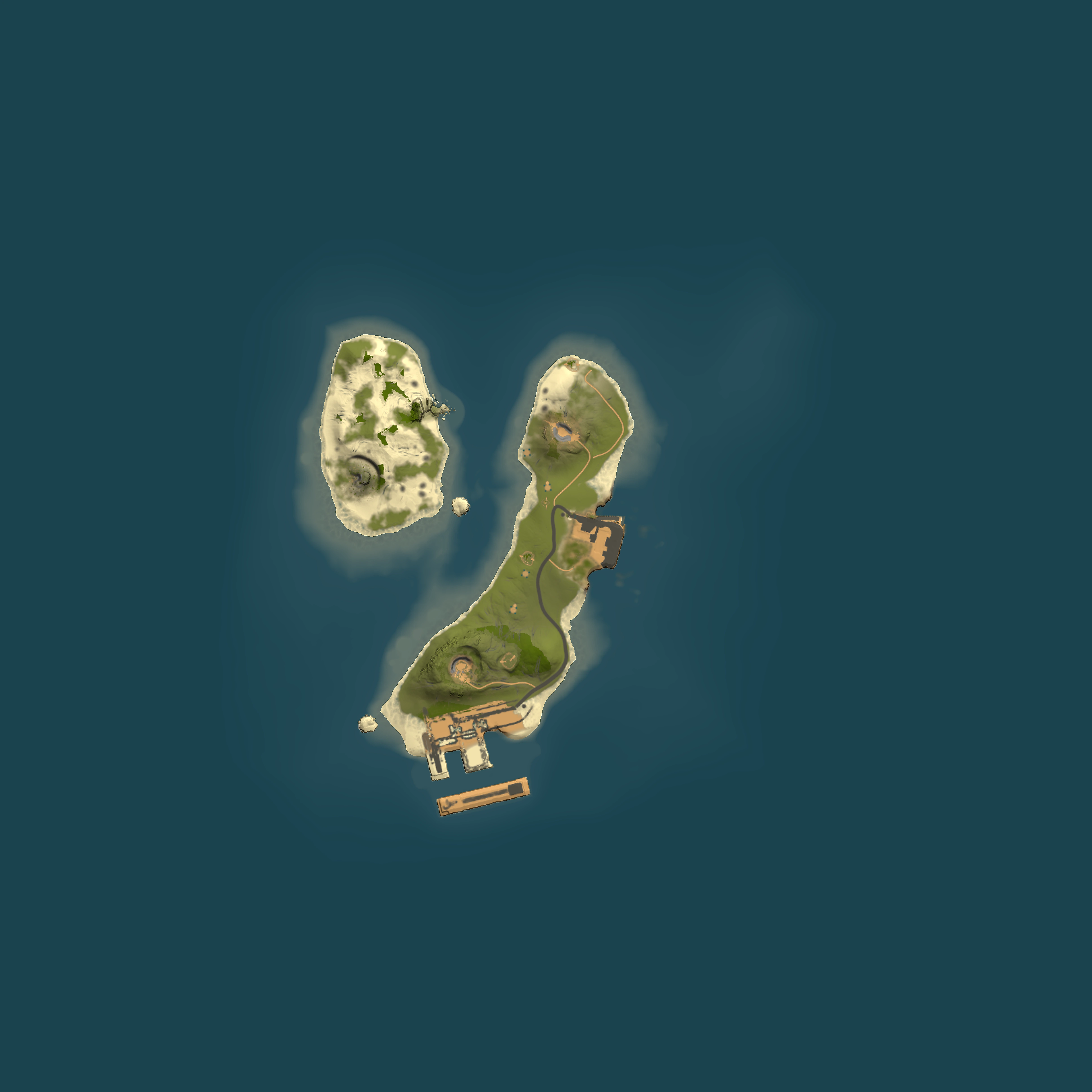 Full top-down render of Rust map seed 1800421981, 1500x1500m