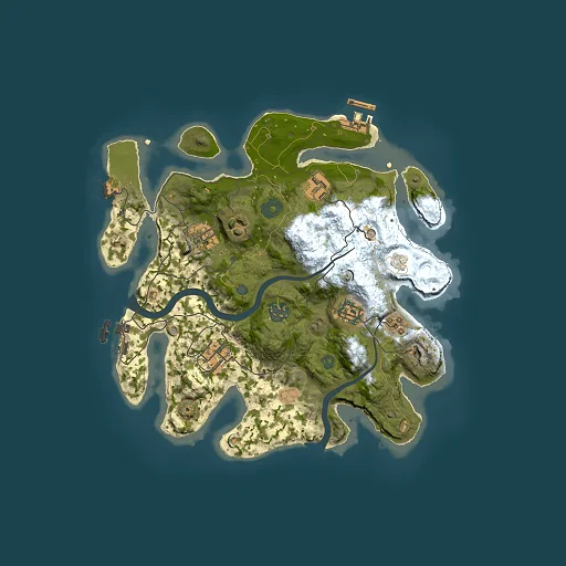 Rust map seed 1695509219, 3000x3000m top-down preview