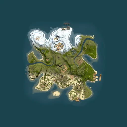 Rust map seed 855329324, 2500x2500m top-down preview