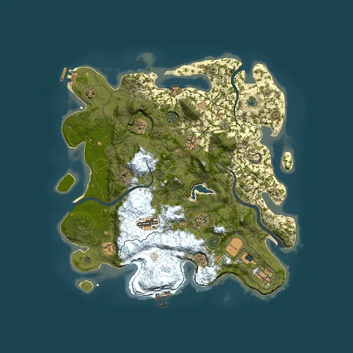 Rust map seed 1114107790, 4000x4000m top-down preview