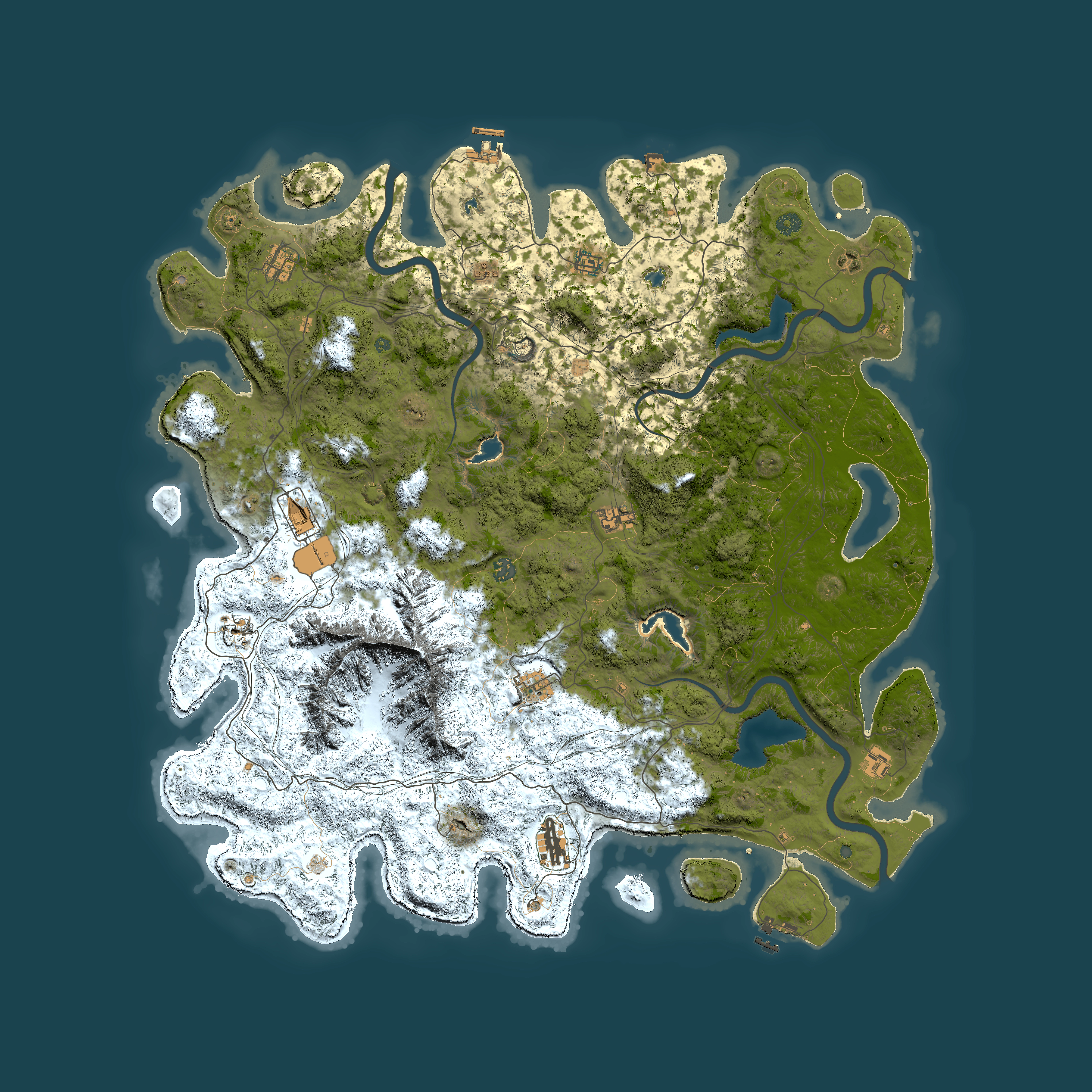 Full top-down render of Rust map seed 1224520144, 5500x5500m