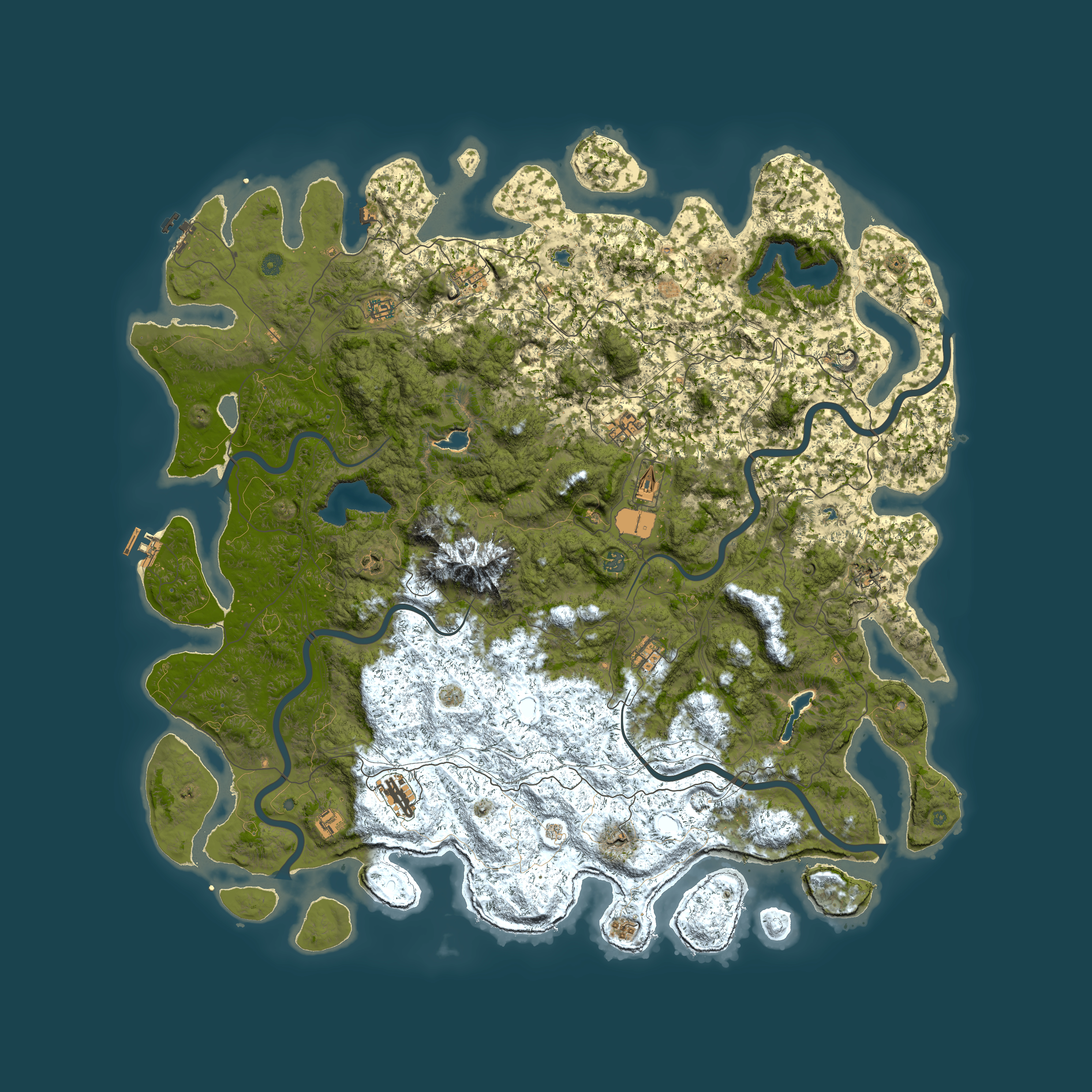 Full top-down render of Rust map seed 1982240846, 6000x6000m