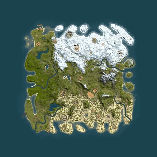 Rust map seed 2038918039, 5000x5000m top-down preview