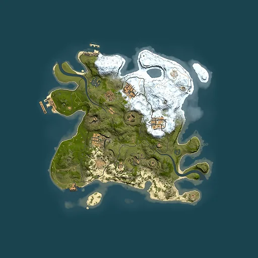 Rust map seed 1999997861, 3000x3000m top-down preview