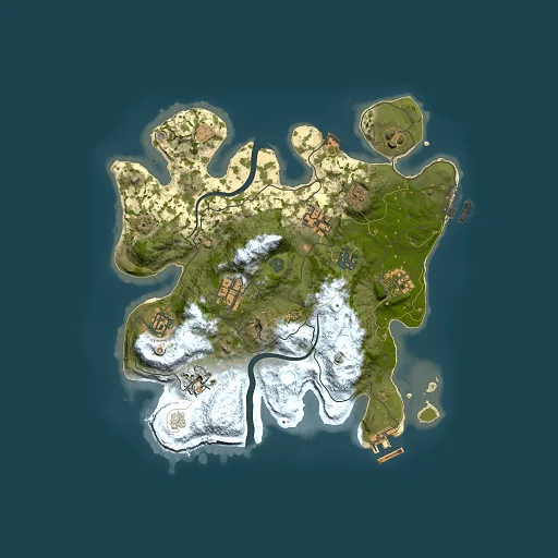 Rust map seed 613333333, 3000x3000m top-down preview