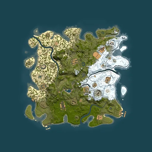 Rust map seed 2051086126, 4000x4000m top-down preview