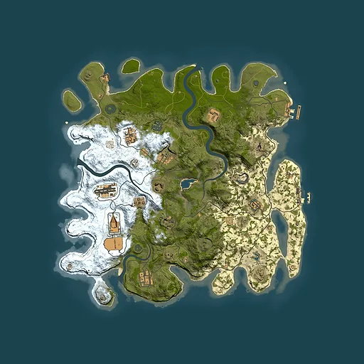 Rust map seed 1004884134, 4000x4000m top-down preview