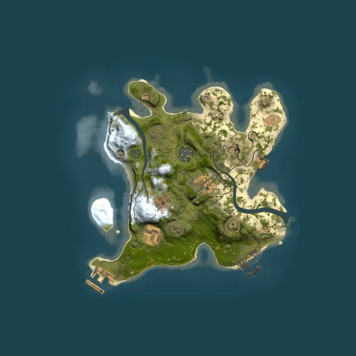 Rust map seed 1827042138, 2500x2500m top-down preview