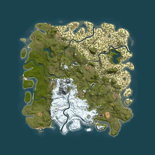 Rust map seed 247191833, 5500x5500m top-down preview