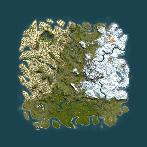 Rust map seed 1542844230, 6000x6000m top-down preview