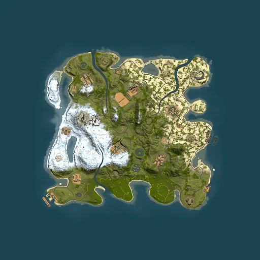 Rust map seed 1950143985, 3500x3500m top-down preview