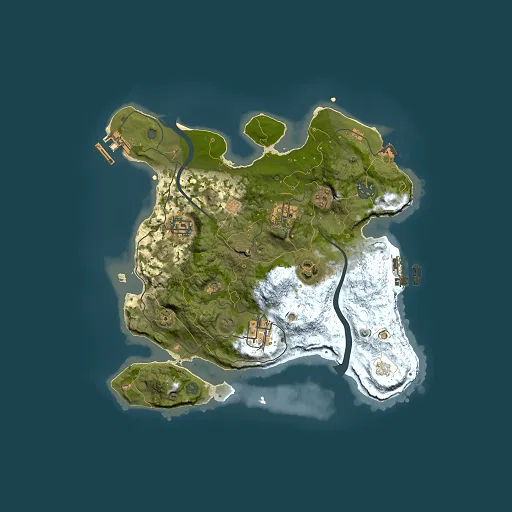 Rust map seed 1481368244, 3000x3000m top-down preview