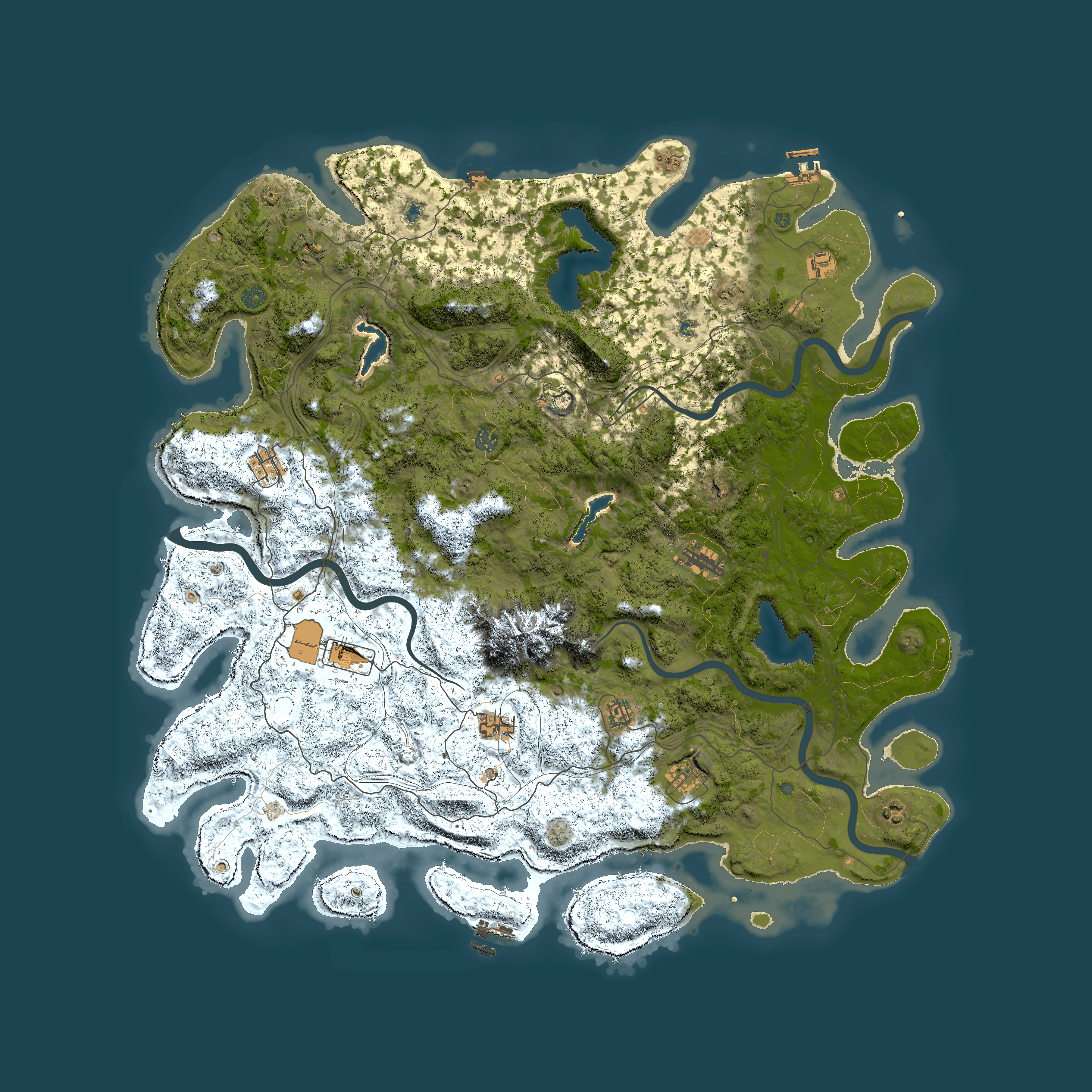 Full top-down render of Rust map seed 253118609, 5500x5500m