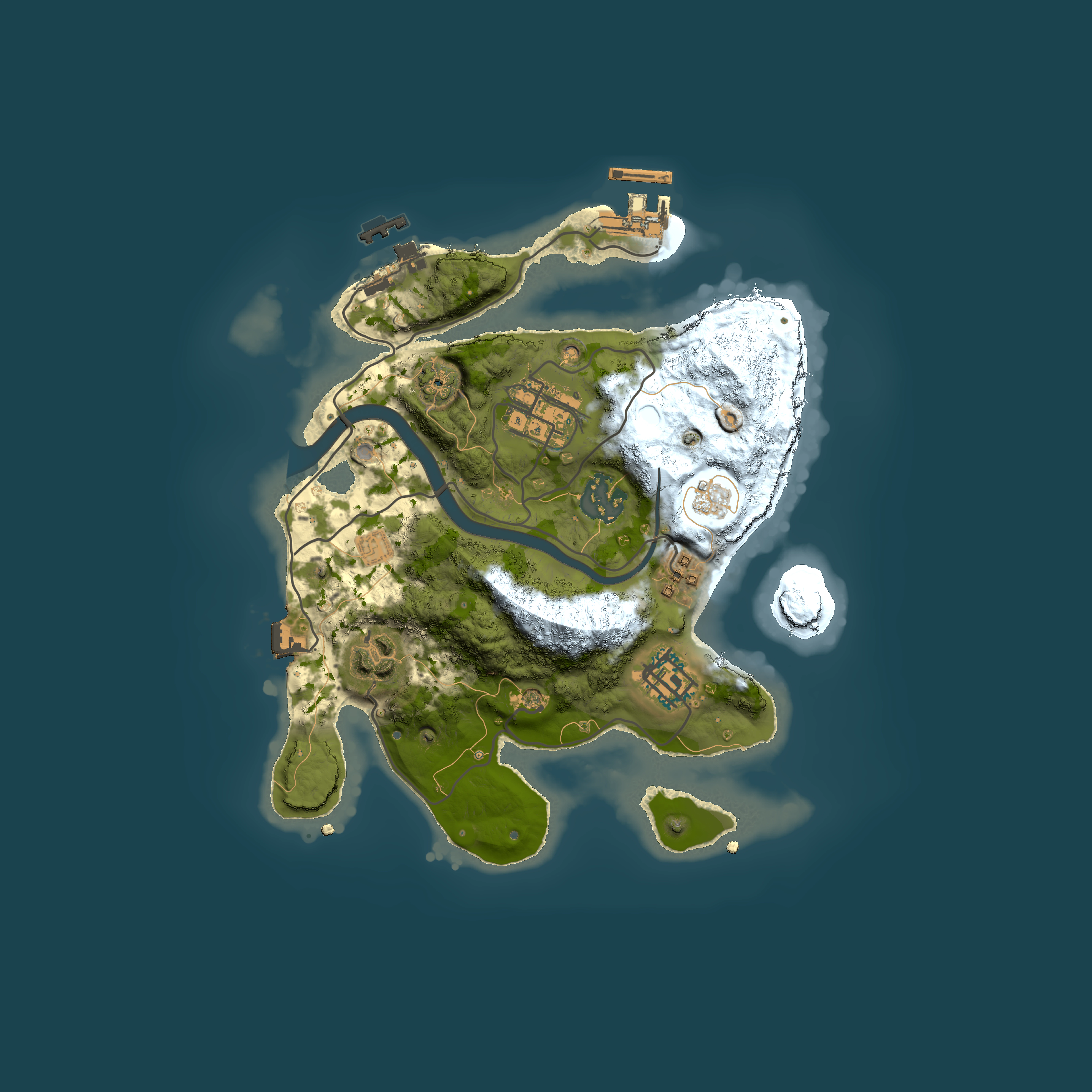 Full top-down render of Rust map seed 780118584, 2500x2500m