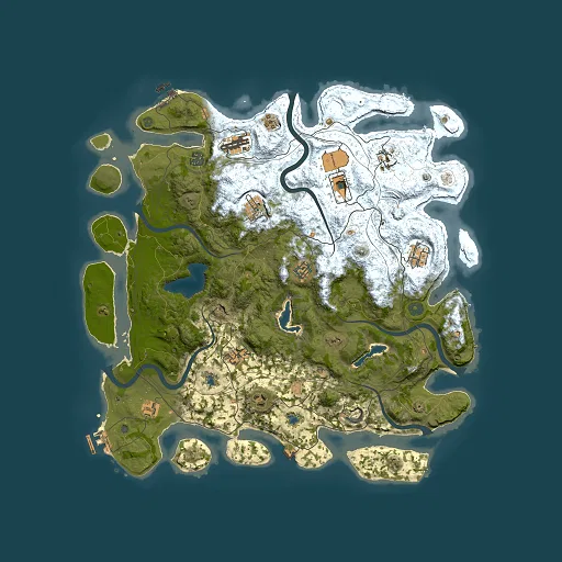Rust map seed 2110411686, 4500x4500m top-down preview