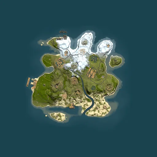 Rust map seed 115023620, 2500x2500m top-down preview