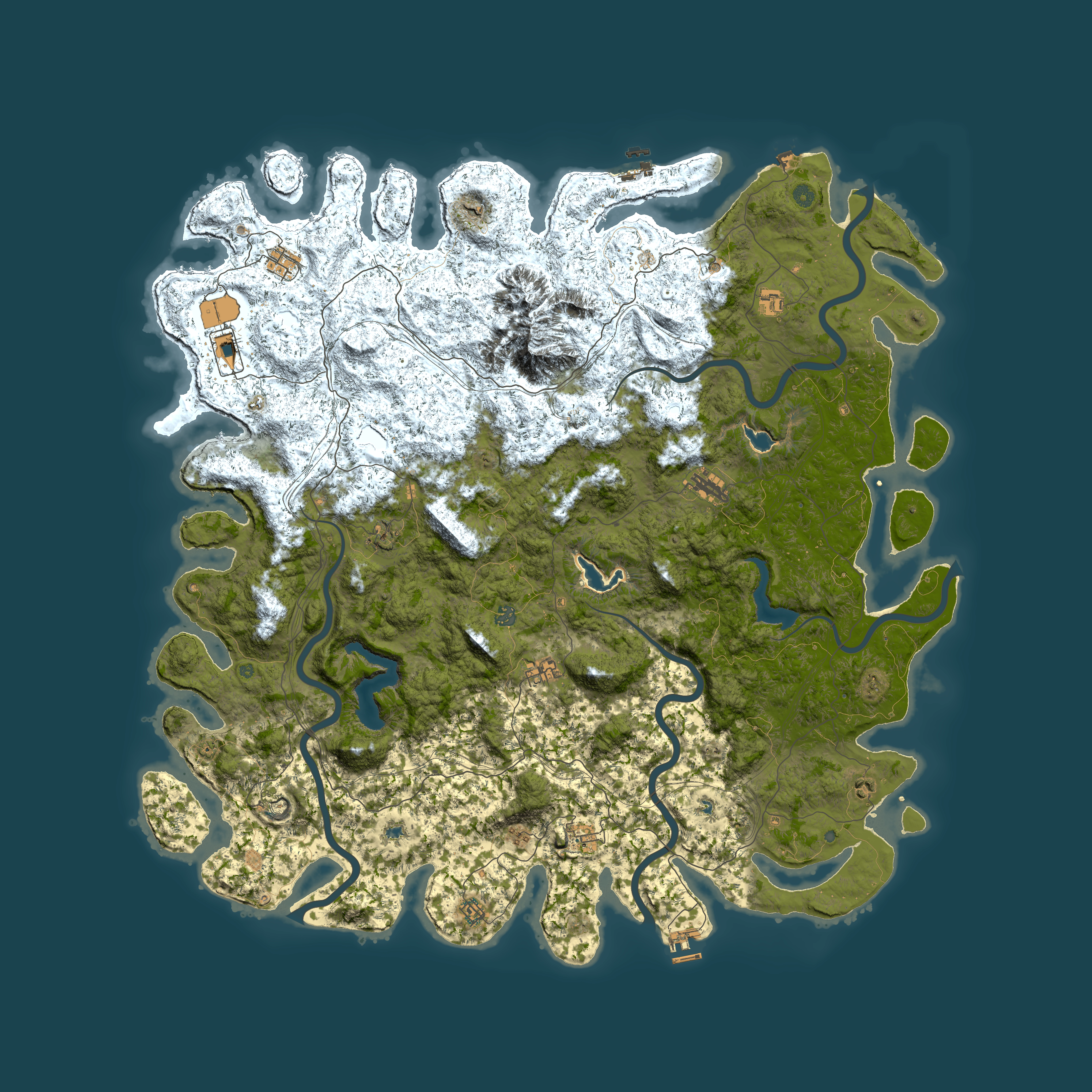 Full top-down render of Rust map seed 181450868, 6000x6000m