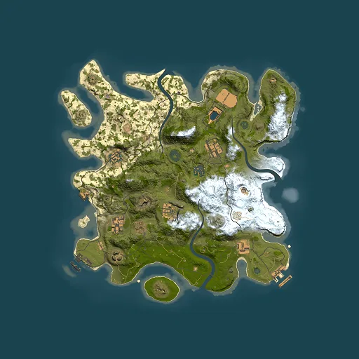 Rust map seed 96816569, 3500x3500m top-down preview
