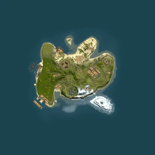 Rust map seed 2069784437, 2000x2000m top-down preview
