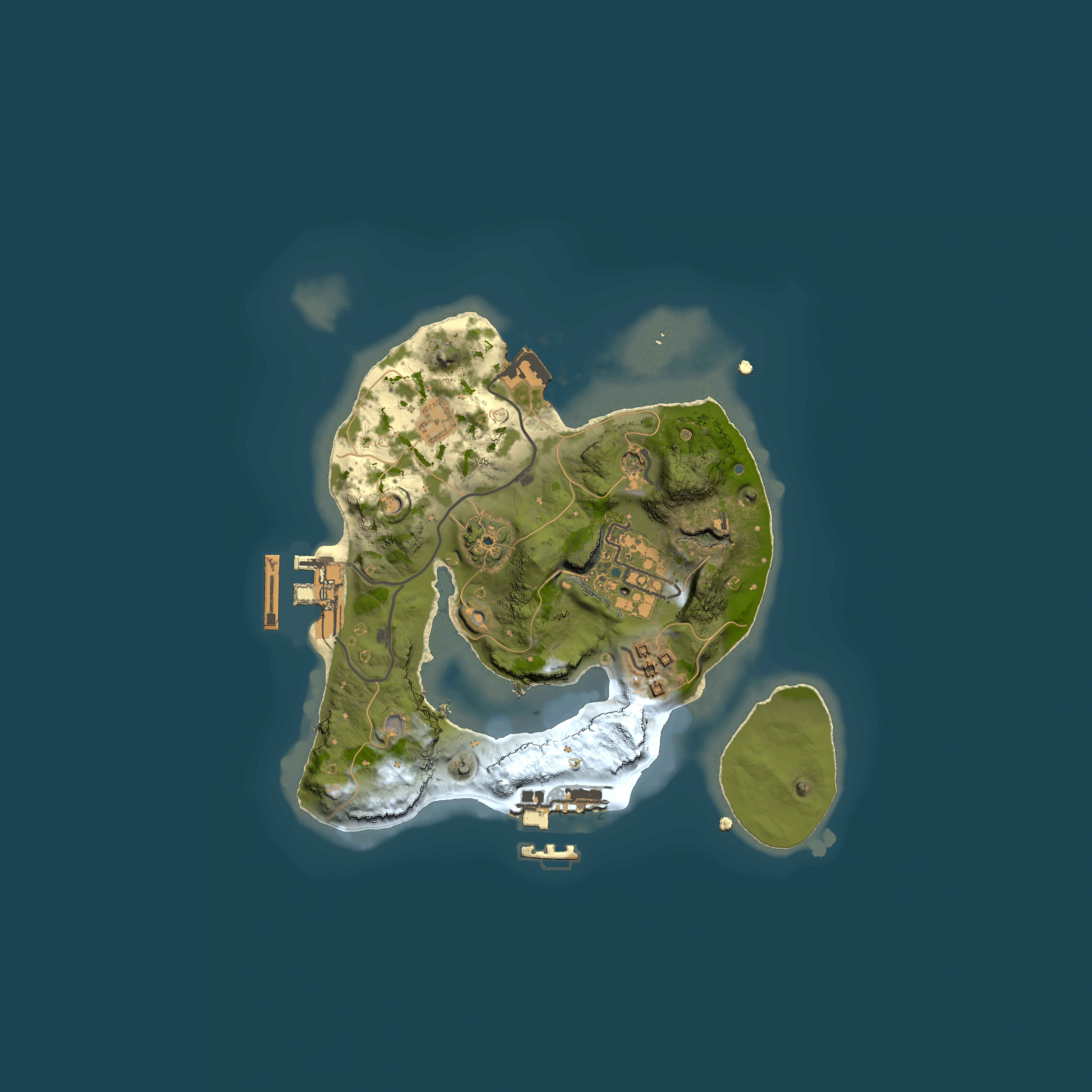 Full top-down render of Rust map seed 802926210, 2000x2000m