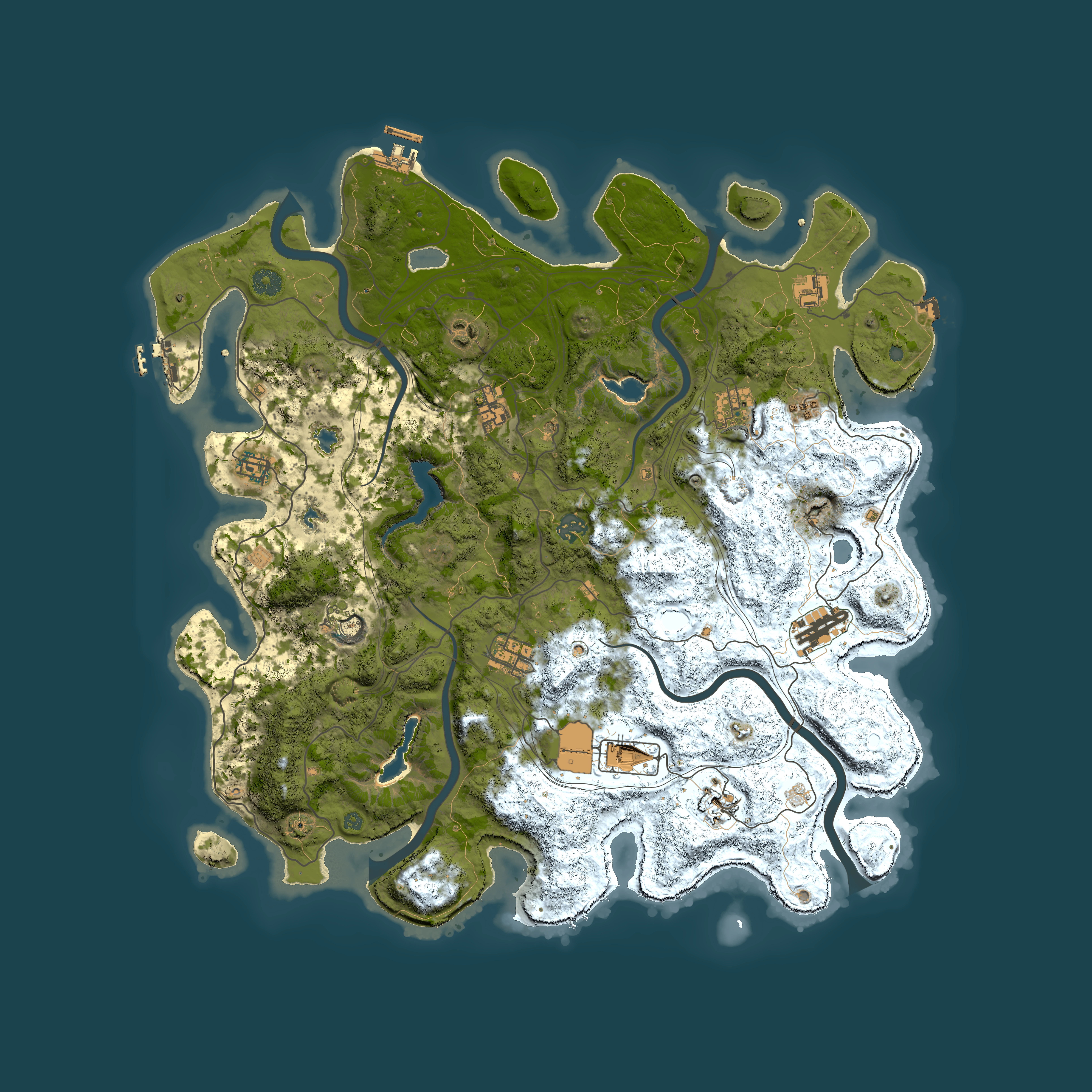 Full top-down render of Rust map seed 1120635858, 4500x4500m