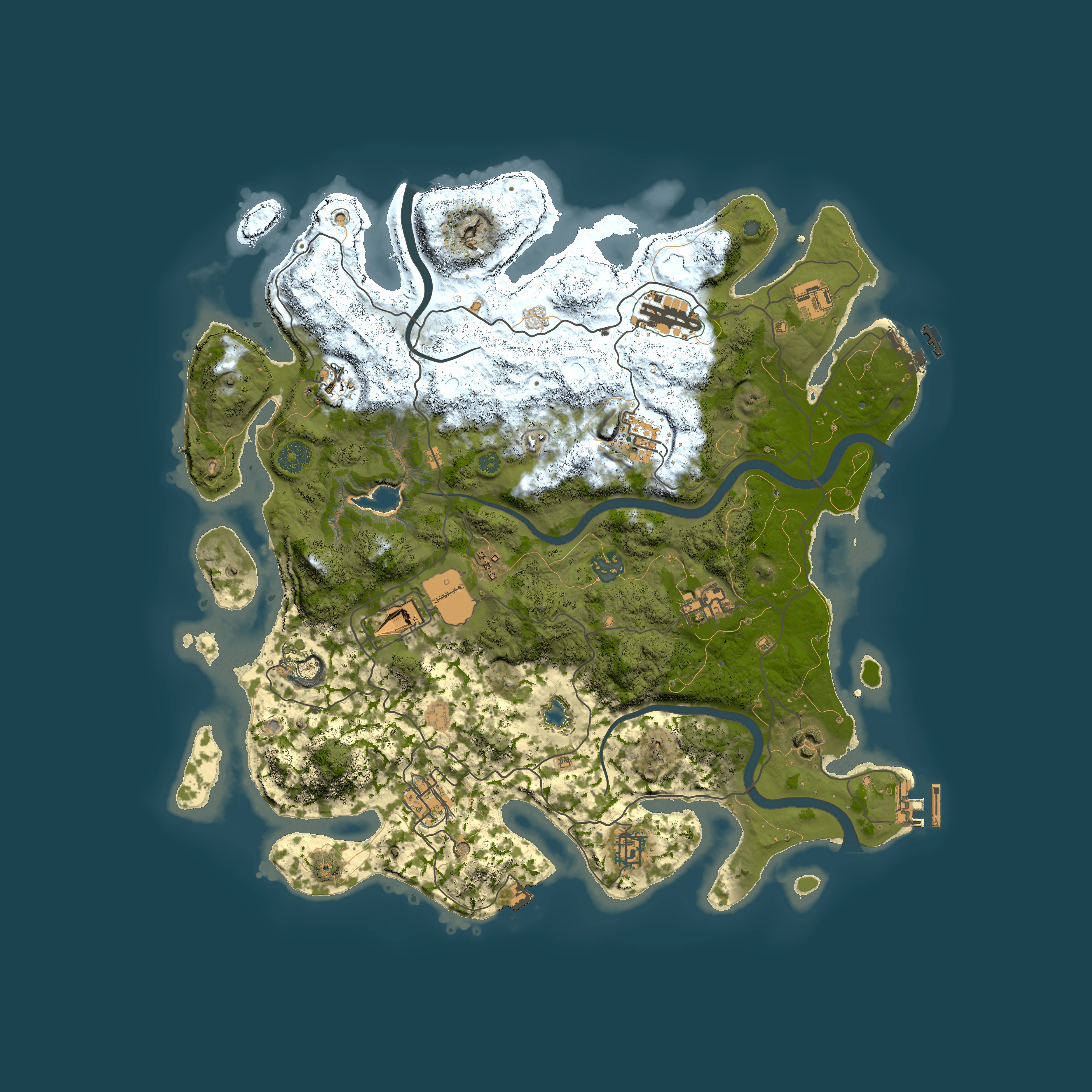 Full top-down render of Rust map seed 39377347, 4000x4000m