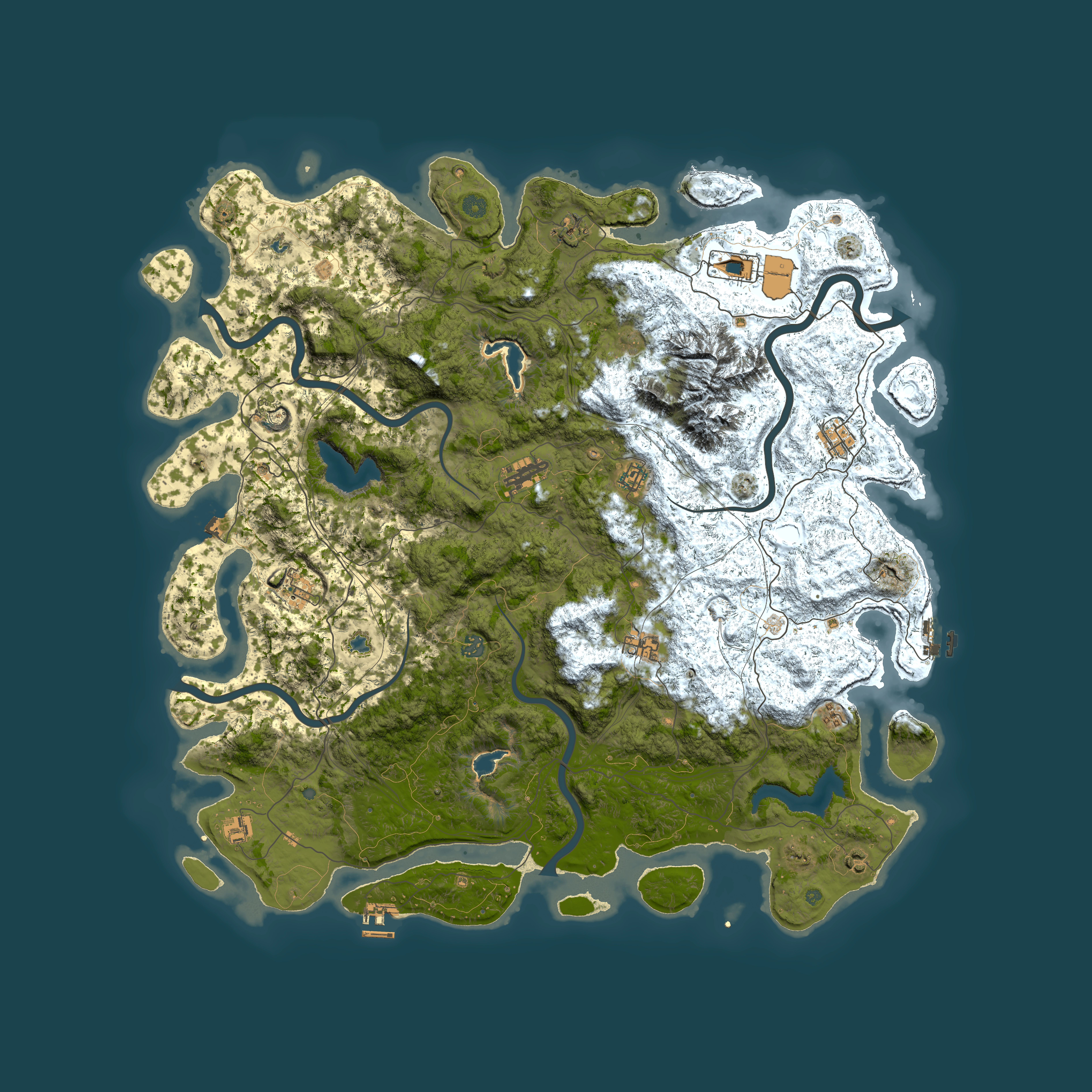 Full top-down render of Rust map seed 51033967, 5500x5500m