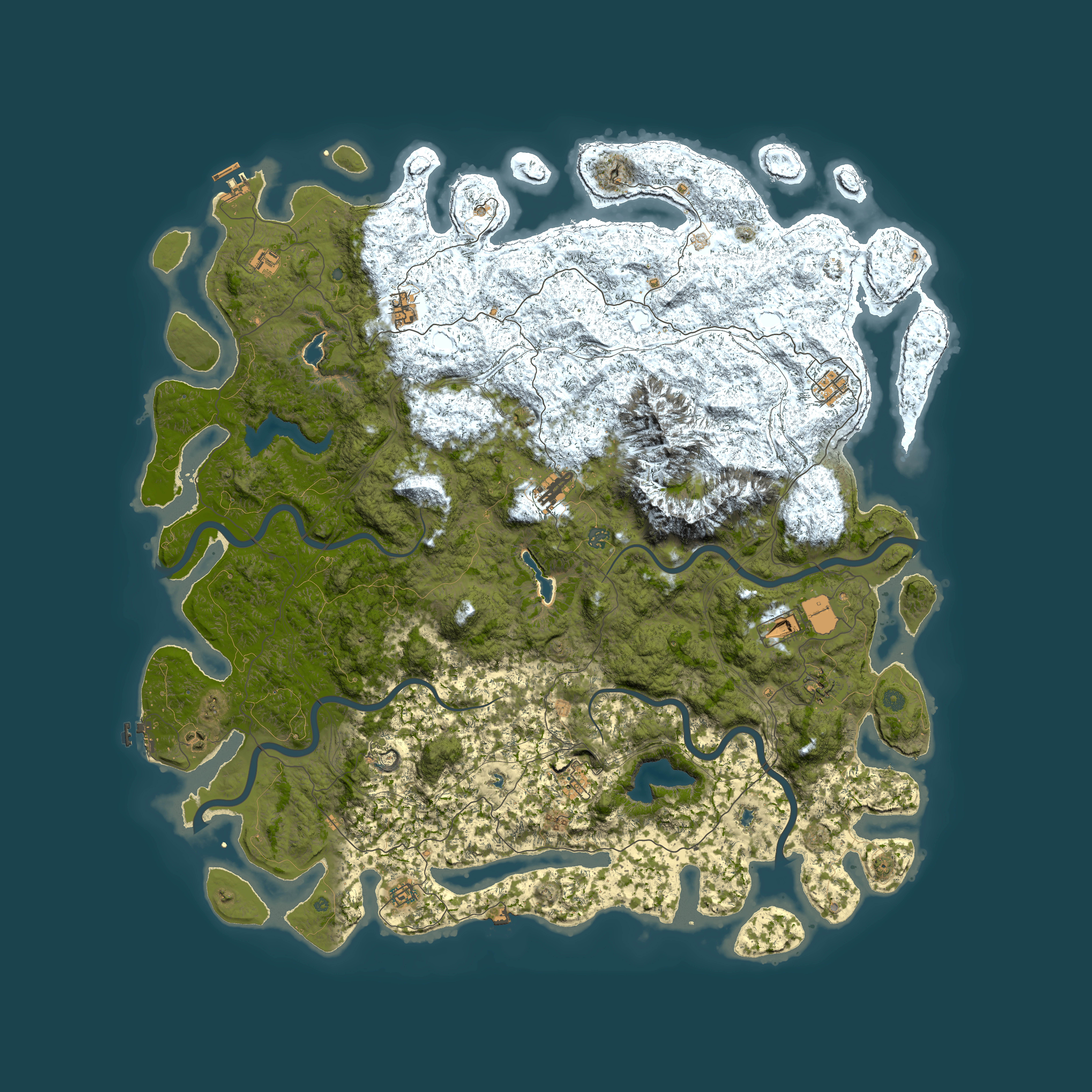 Full top-down render of Rust map seed 1649571426, 6000x6000m