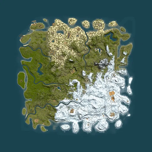 Rust map seed 1014368095, 6000x6000m top-down preview