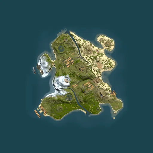 Rust map seed 1039317611, 2500x2500m top-down preview