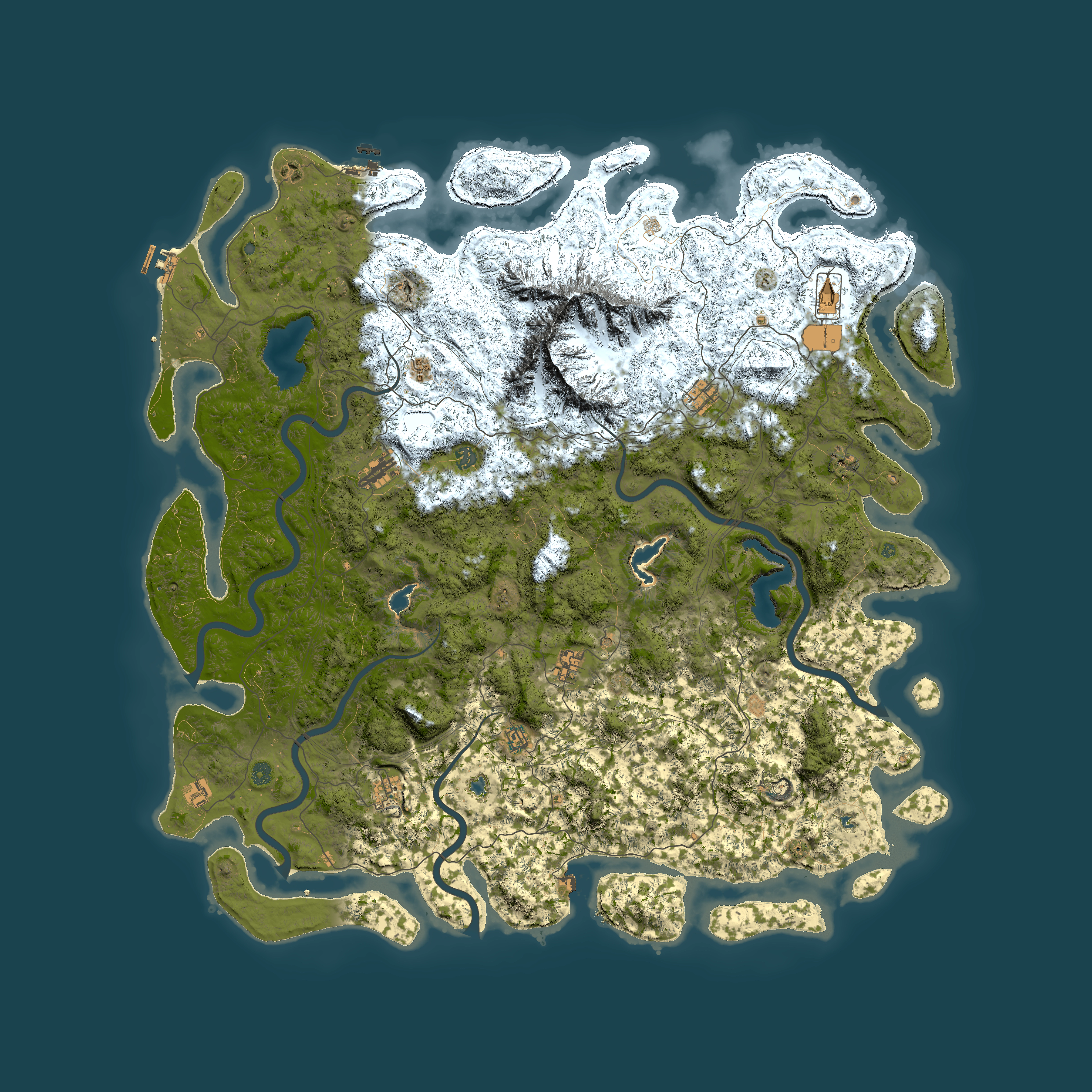Full top-down render of Rust map seed 571499273, 6000x6000m