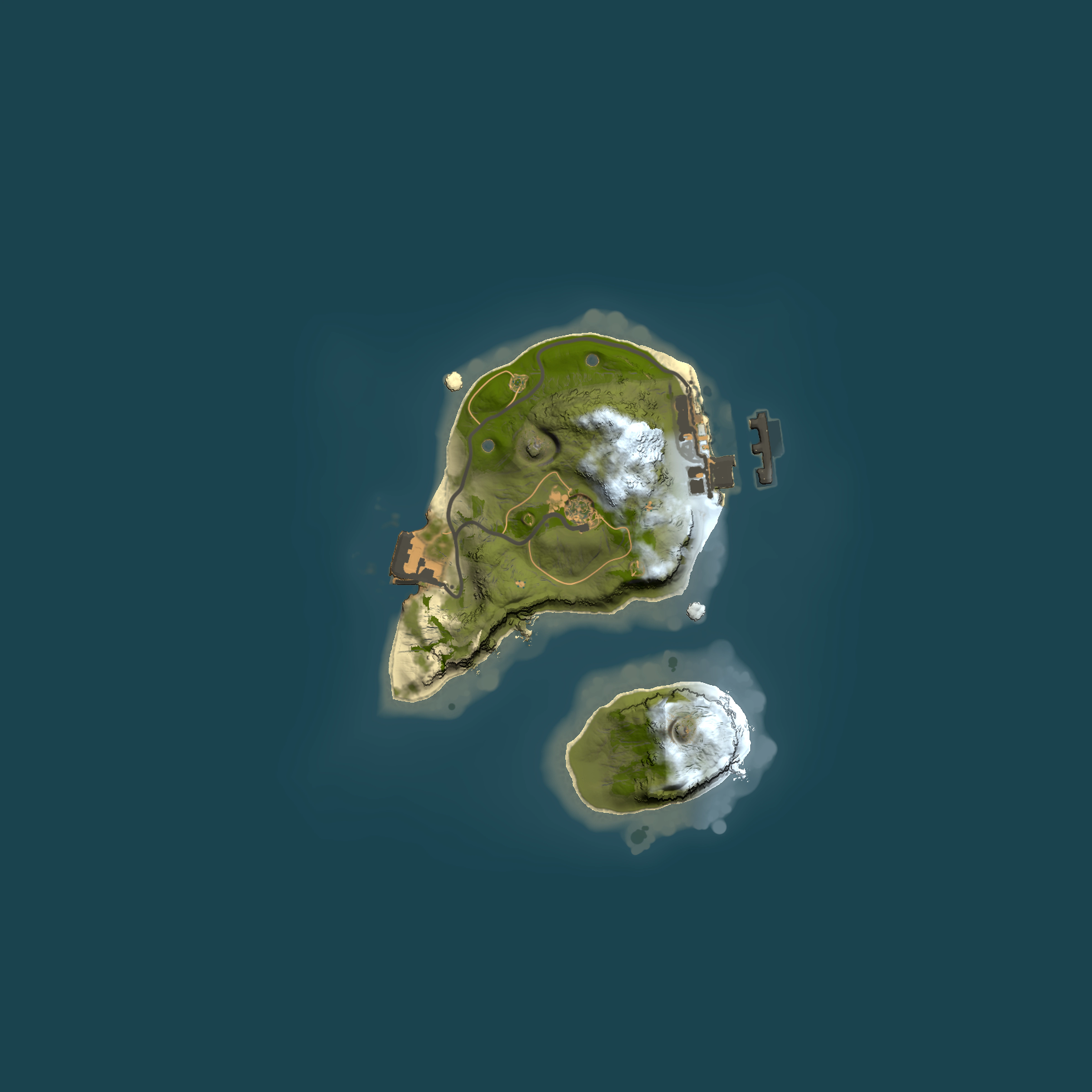 Full top-down render of Rust map seed 1709297120, 1500x1500m