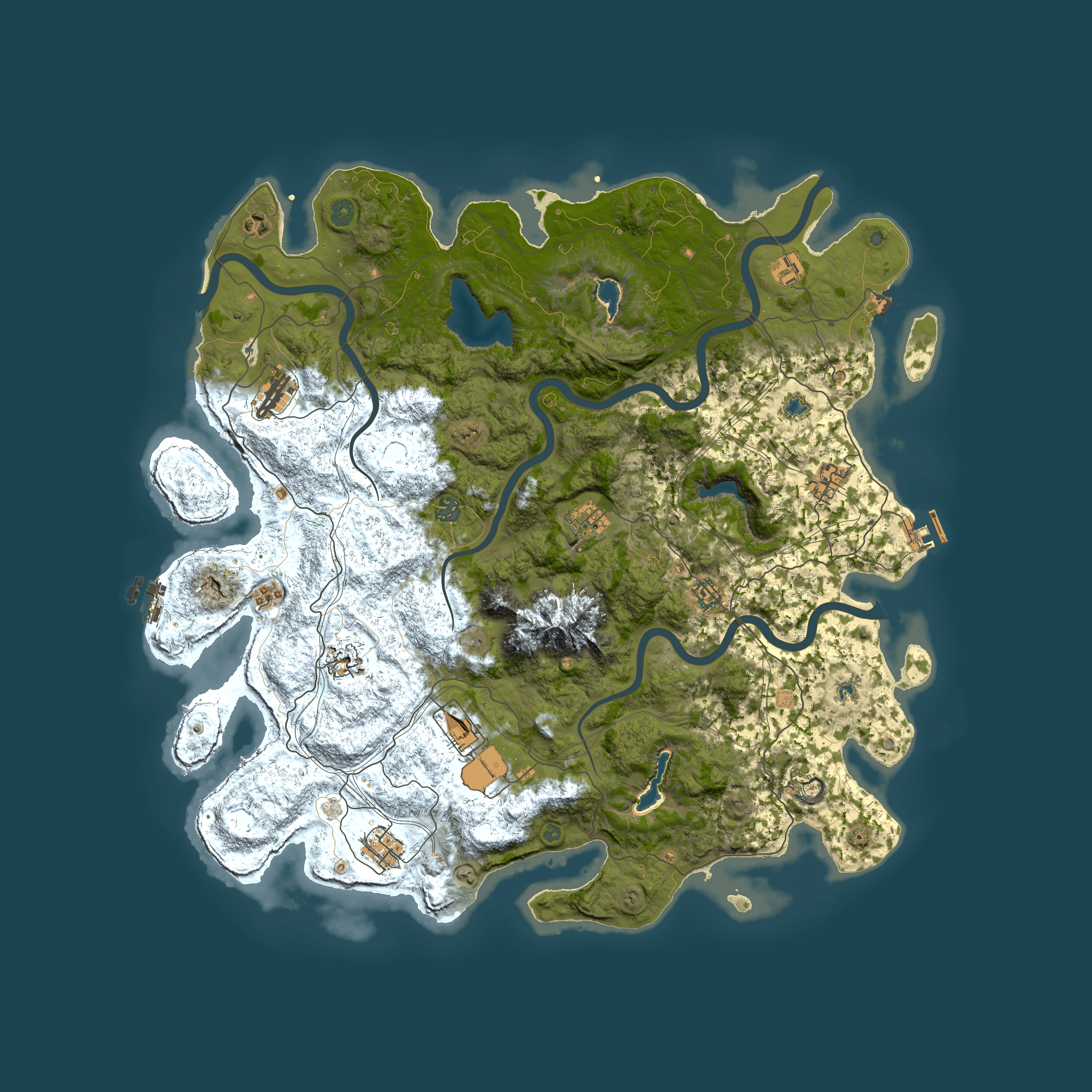Full top-down render of Rust map seed 1740278904, 5000x5000m