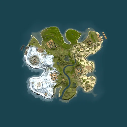 Rust map seed 2060783564, 2500x2500m top-down preview
