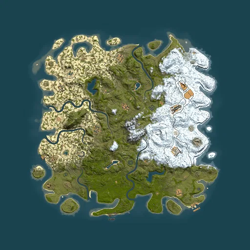 Rust map seed 855903545, 5500x5500m top-down preview