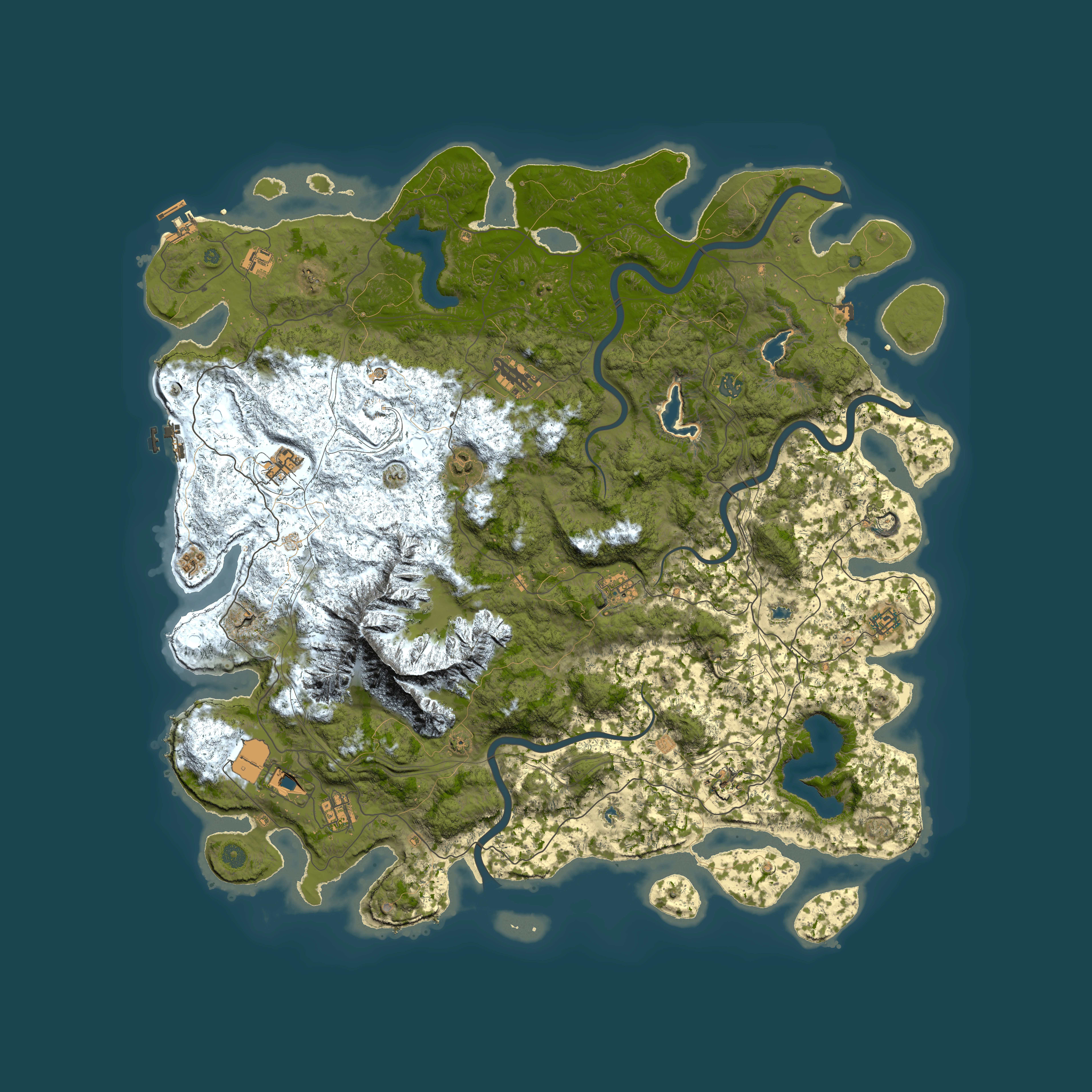 Full top-down render of Rust map seed 1867704045, 5500x5500m