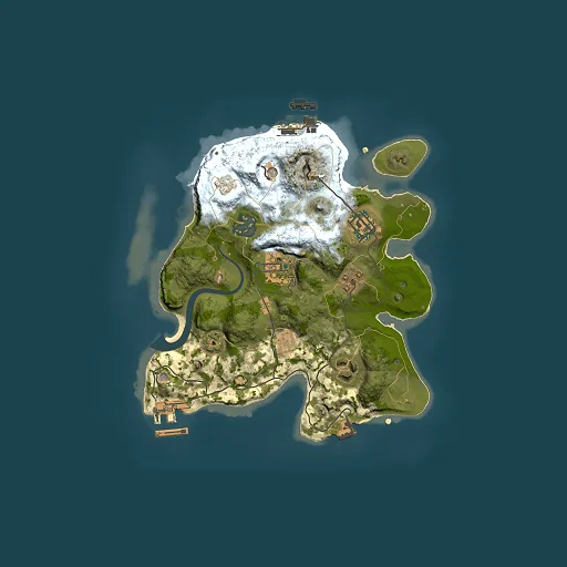 Rust map seed 1014666813, 2500x2500m top-down preview