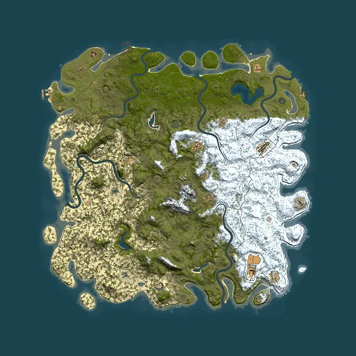 Rust map seed 729848415, 6000x6000m top-down preview
