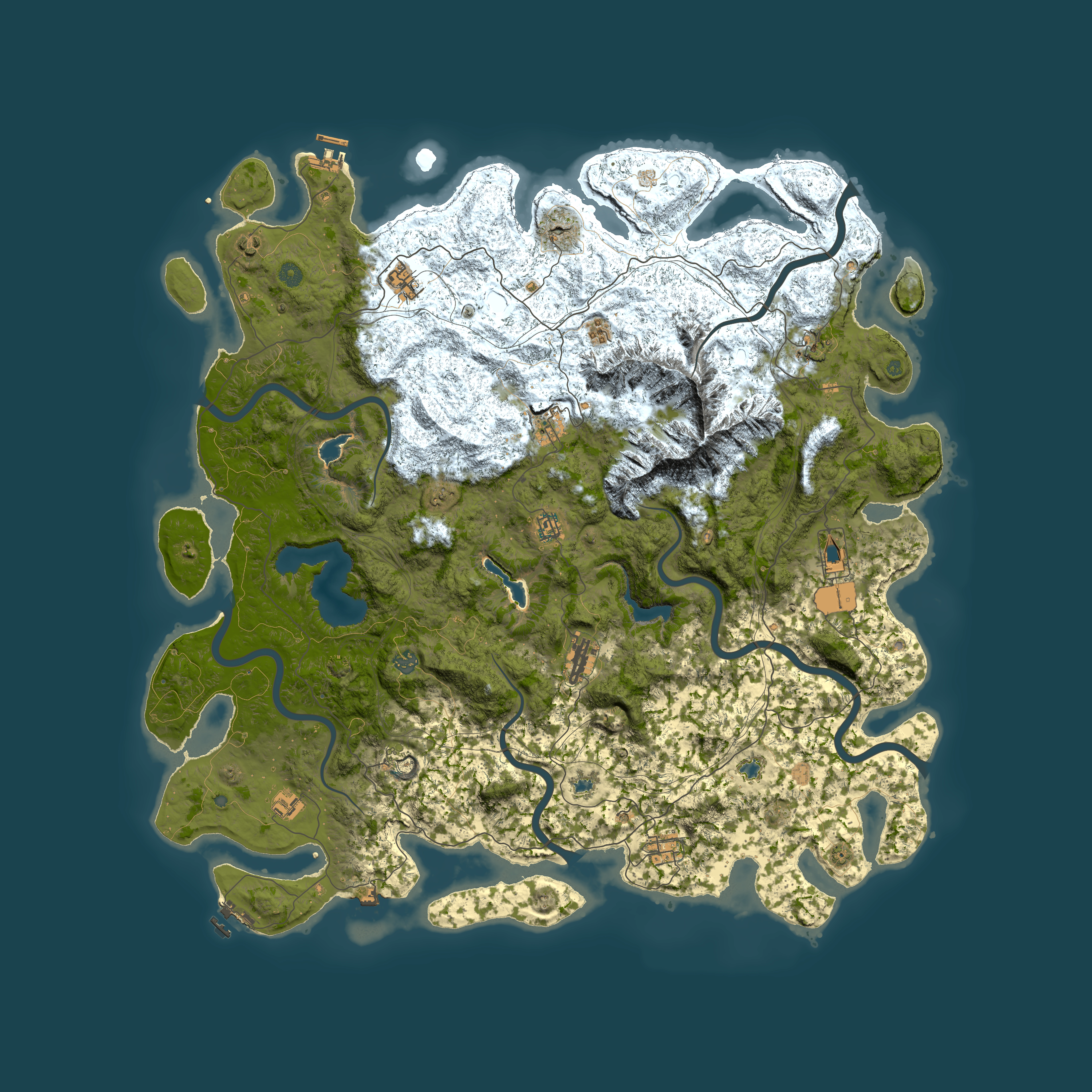 Full top-down render of Rust map seed 1888076143, 5500x5500m