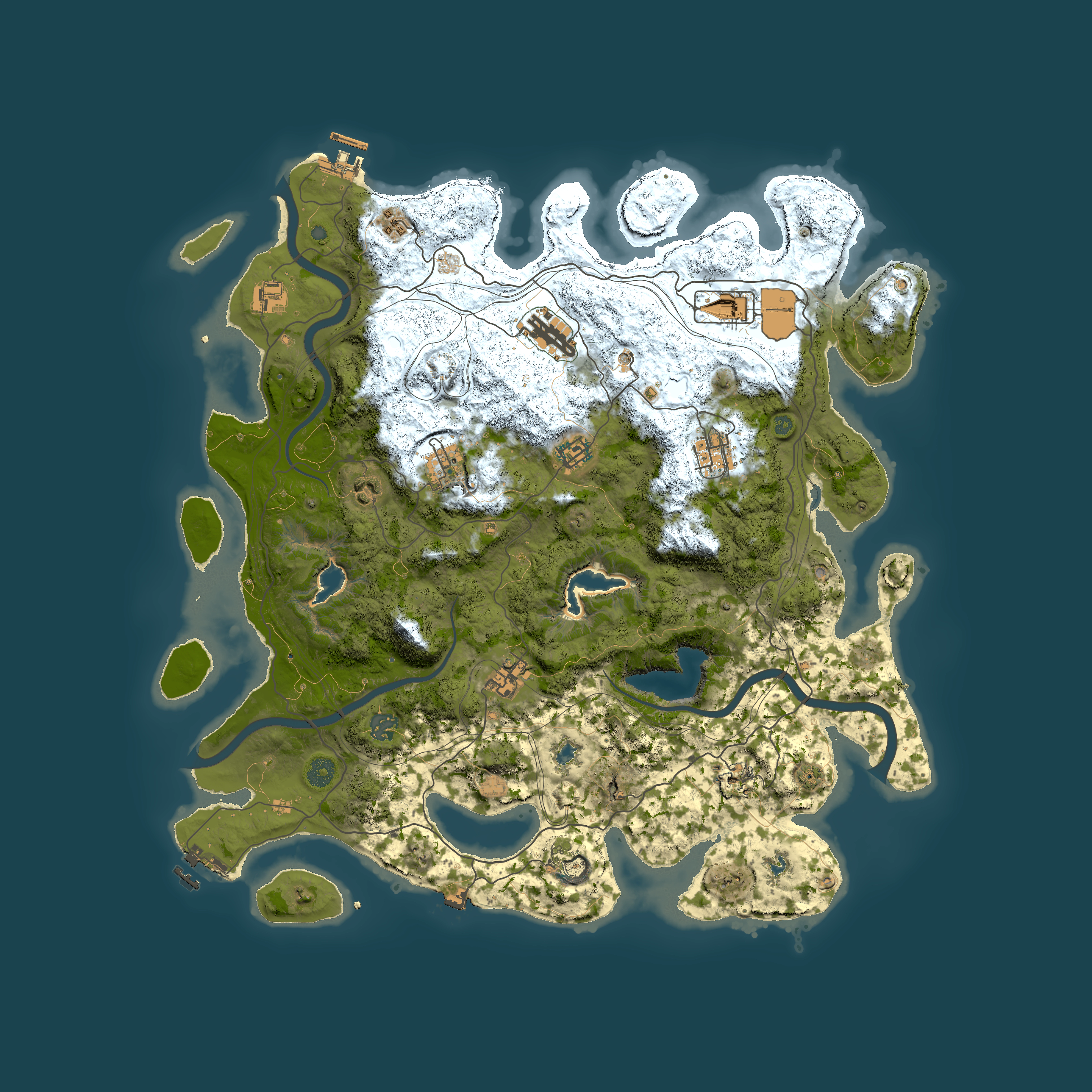Full top-down render of Rust map seed 296282132, 4500x4500m
