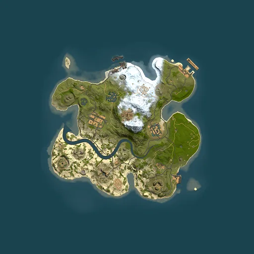 Rust map seed 541157191, 2500x2500m top-down preview