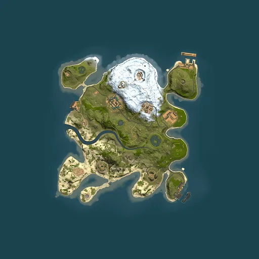 Rust map seed 2087401367, 2500x2500m top-down preview