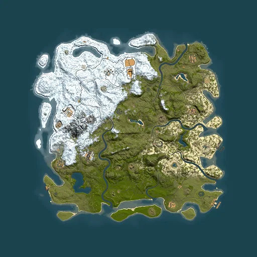 Rust map seed 565461126, 5500x5500m top-down preview