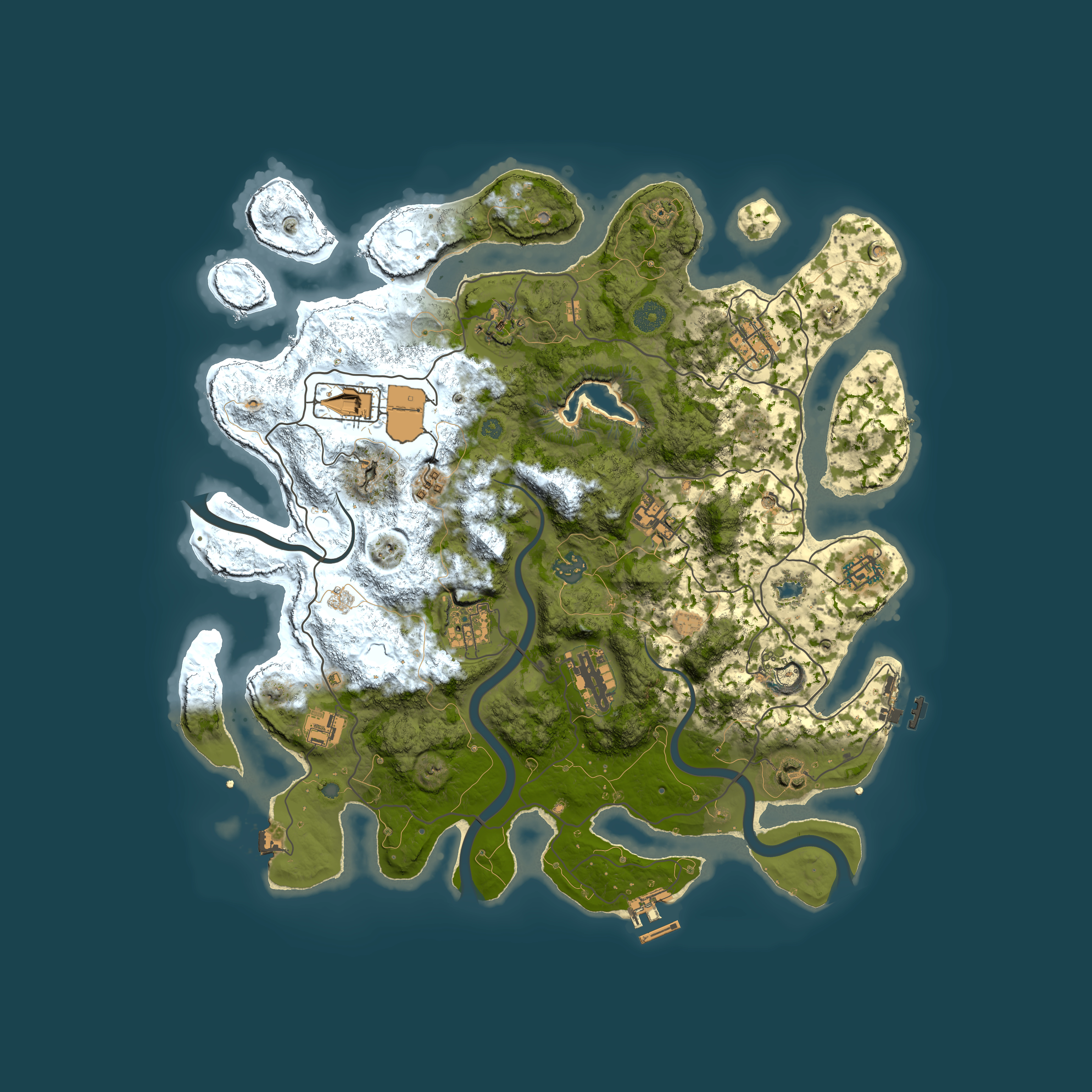 Full top-down render of Rust map seed 315478961, 4000x4000m