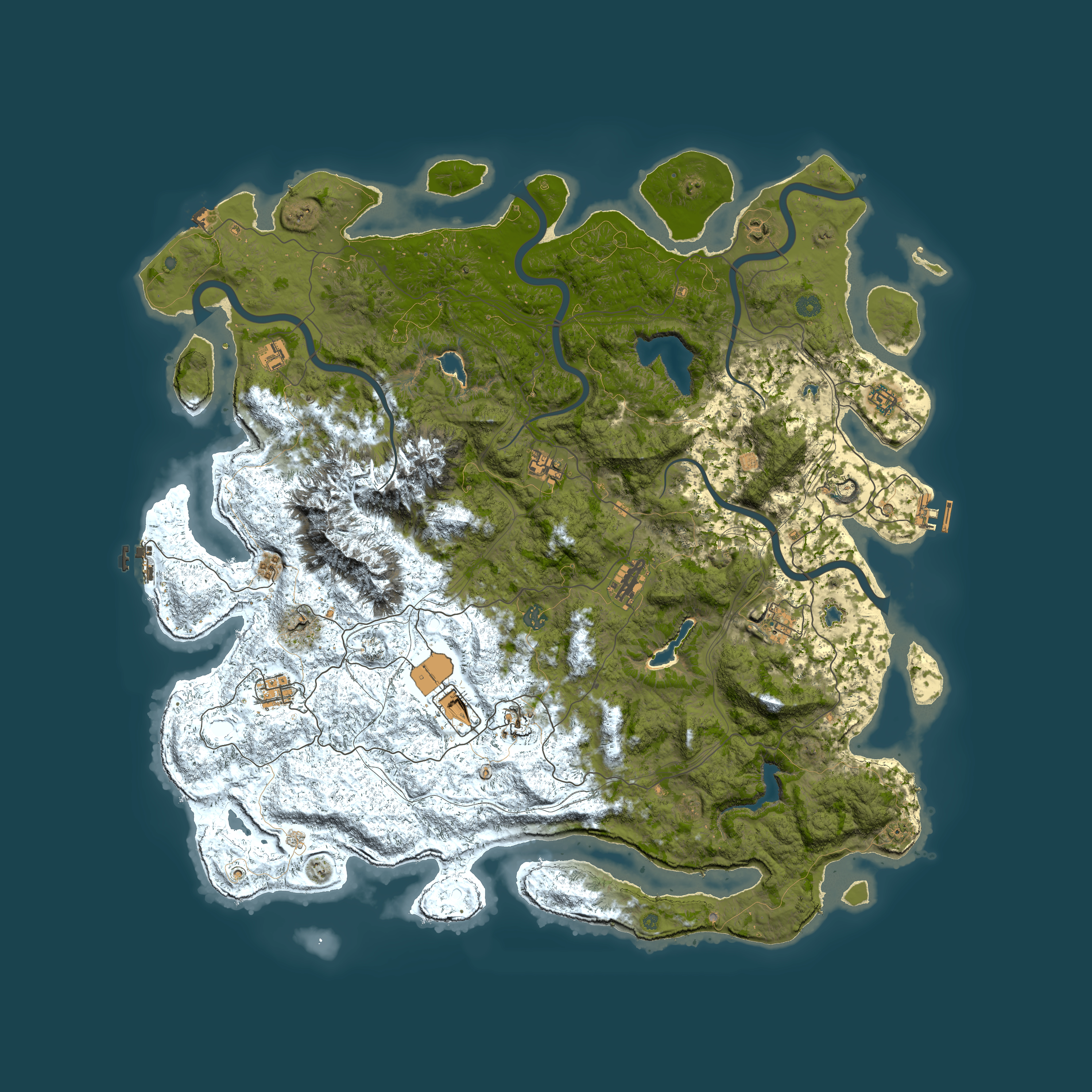 Full top-down render of Rust map seed 1076291913, 5500x5500m