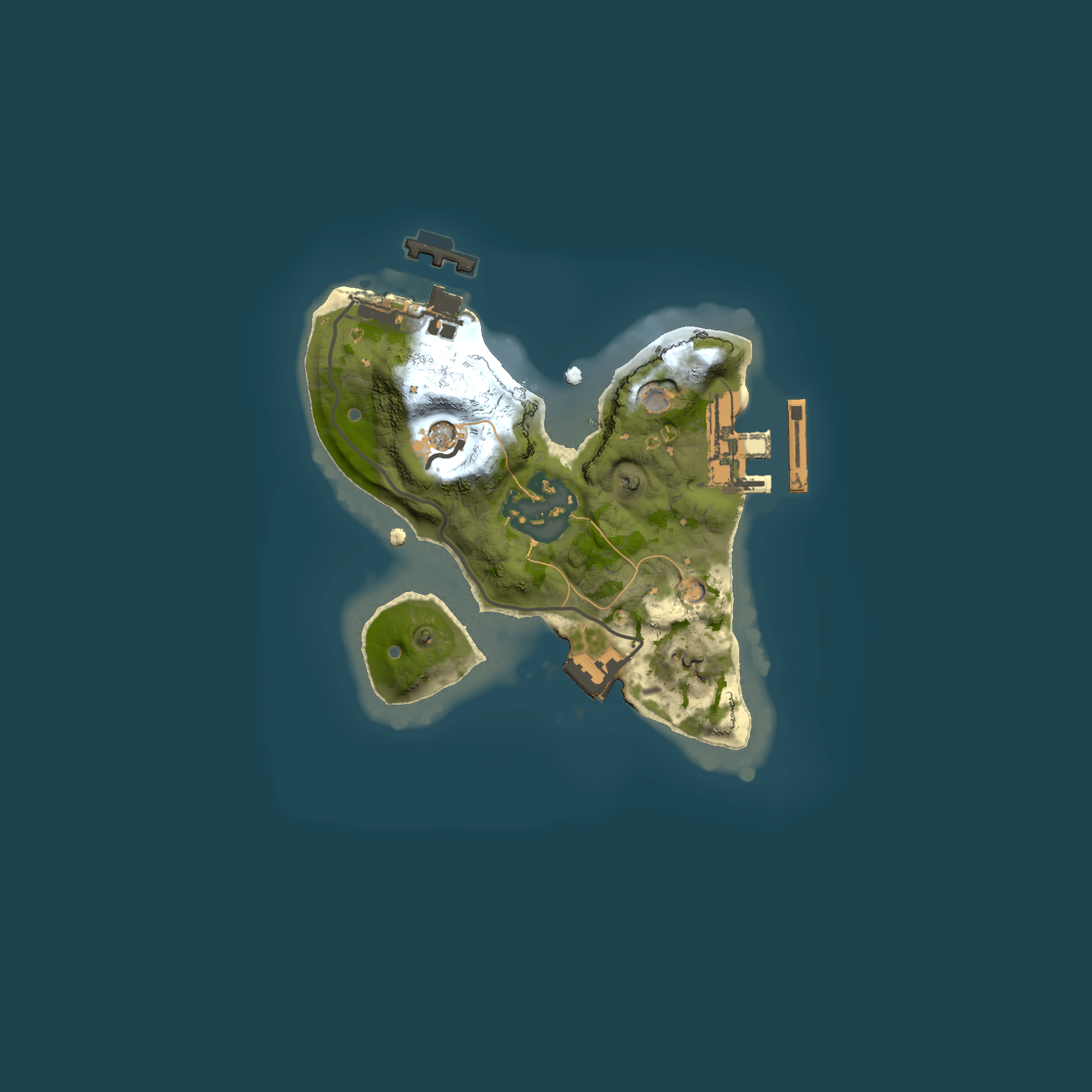 Full top-down render of Rust map seed 922769232, 1500x1500m