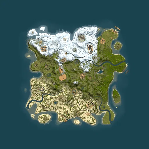 Rust map seed 749807570, 4000x4000m top-down preview