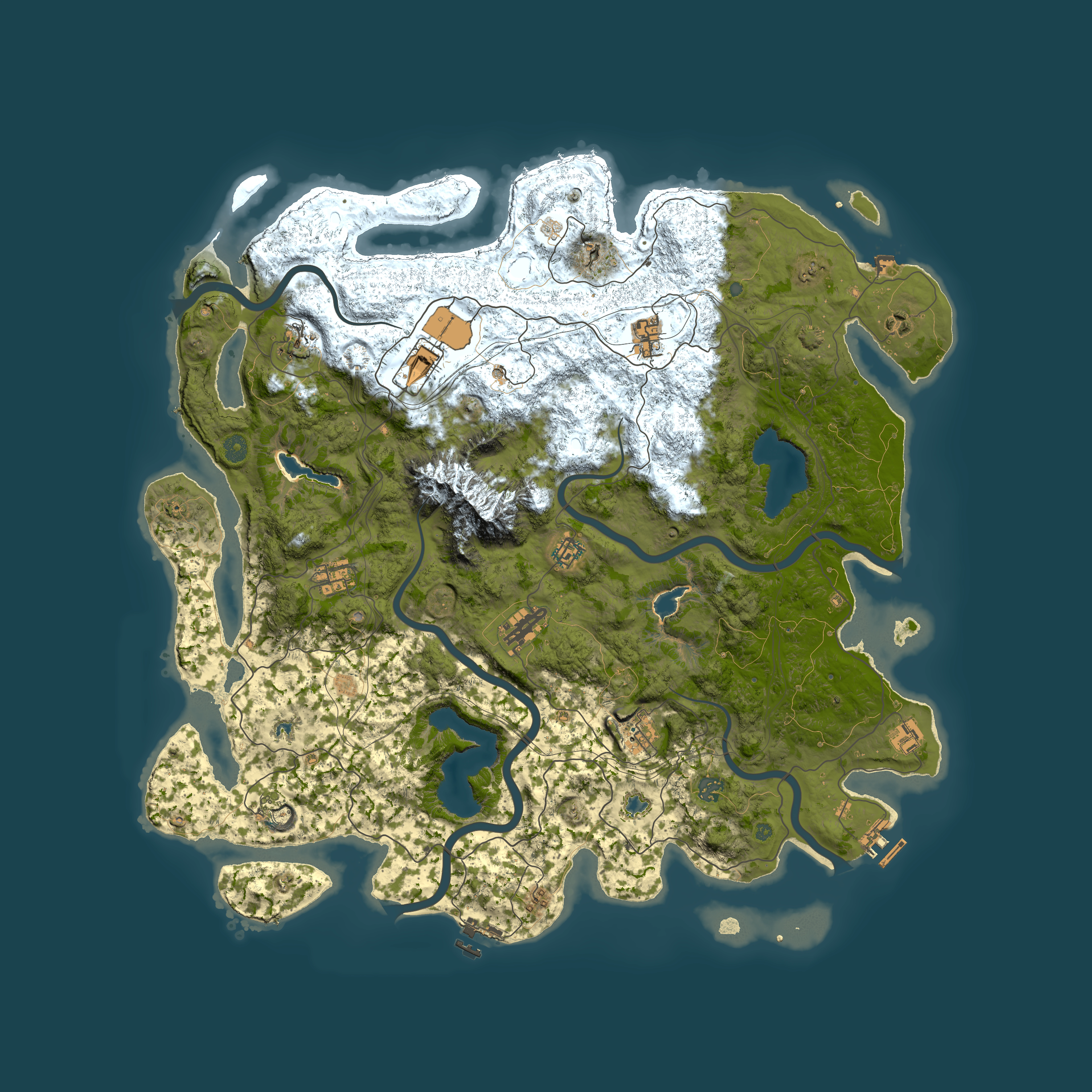 Full top-down render of Rust map seed 943780216, 5000x5000m