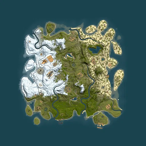 Rust map seed 296216105, 4500x4500m top-down preview