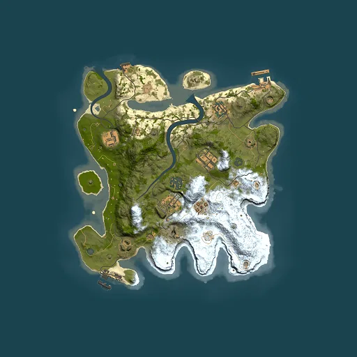 Rust map seed 1234930201, 3000x3000m top-down preview